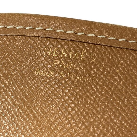 Authentic Hermes Evelyne GM gold brown epsom leather crossbody - Picture 11 of 16